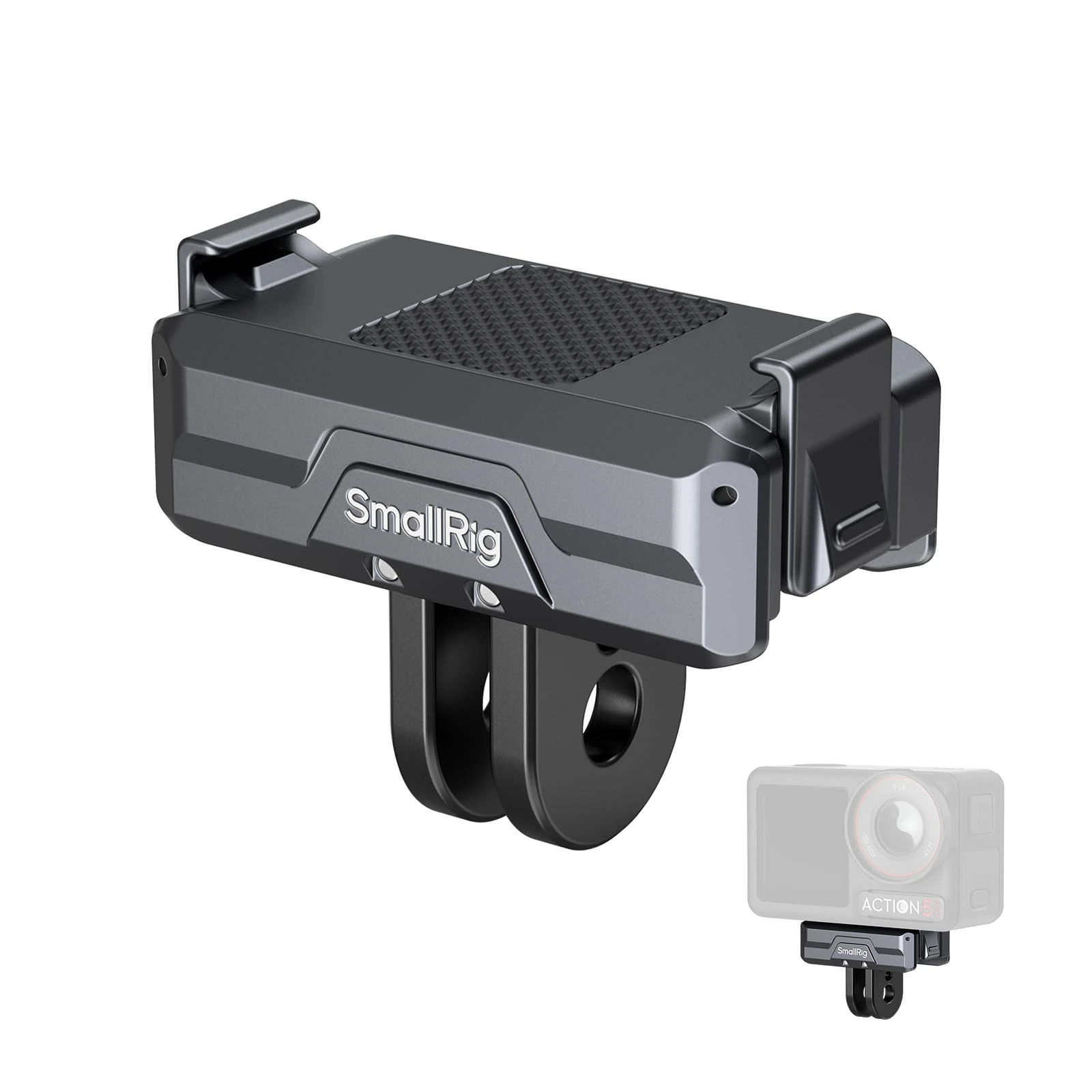 SMALLRIG Magnetic Mount Adapter for DJI OSMO 360/ Action 5/4/ 3 - Quick-Release Aluminum Base with 1/4" Thread & Foldable Connector for Tripods, Selfie Sticks, Vlogging Accessories - 3662B
