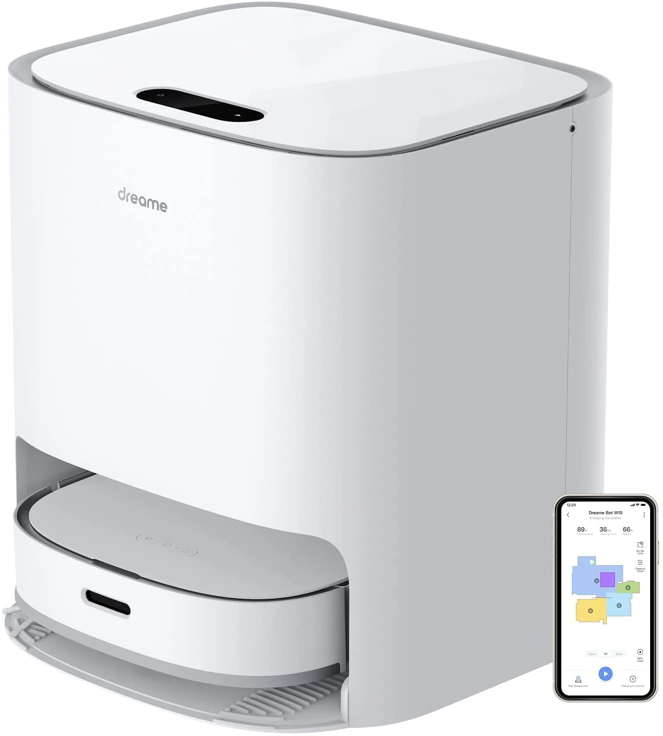 Dreame W10 Self Cleaning Robot and Mop - White