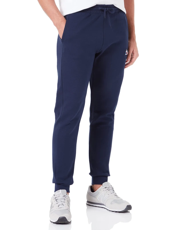 Le Coq Sportif Saison 2 Regular Trousers No 1 M for Men, Blue Nuit/New Optical White, S