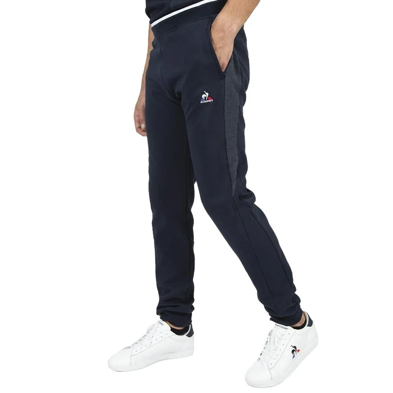 Le Coq Sportif Saison Trousers 1 Slim No 1 M for Men, S.Captain/S.Captain St/N.O.W, S Blue