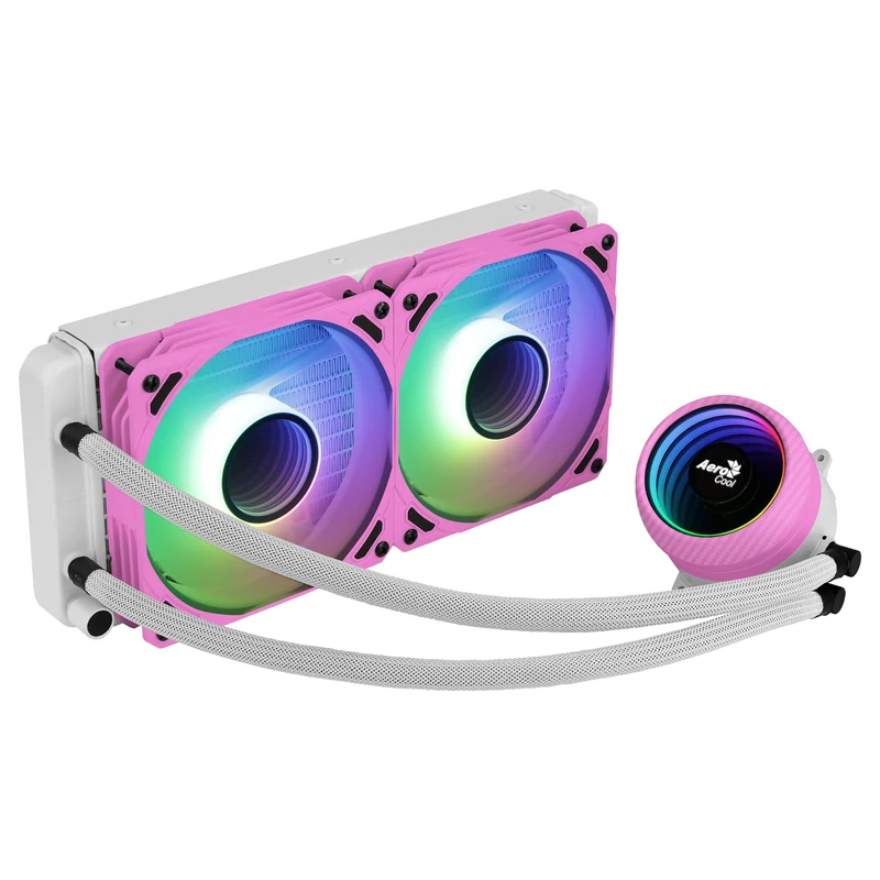 AeroCool MIRAGEL240PK, Kit Watercooling Mirage L240 RGB (Blanc) - Image 1