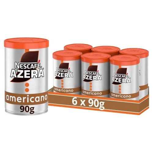 NESCAFÉ Azera Americano Instant Coffee, 90 g (Pack of 6) (Packing may vary)