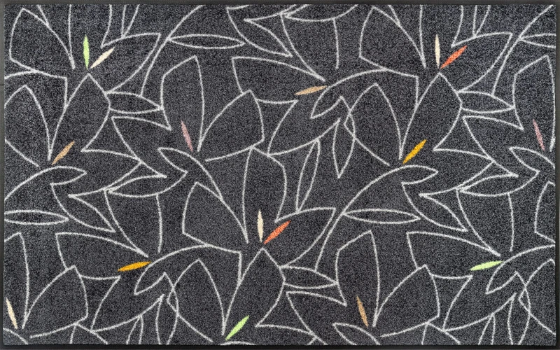 wash+dry Linostre Door Mat 75 x 120 cm Grey Inside and Outside Washable