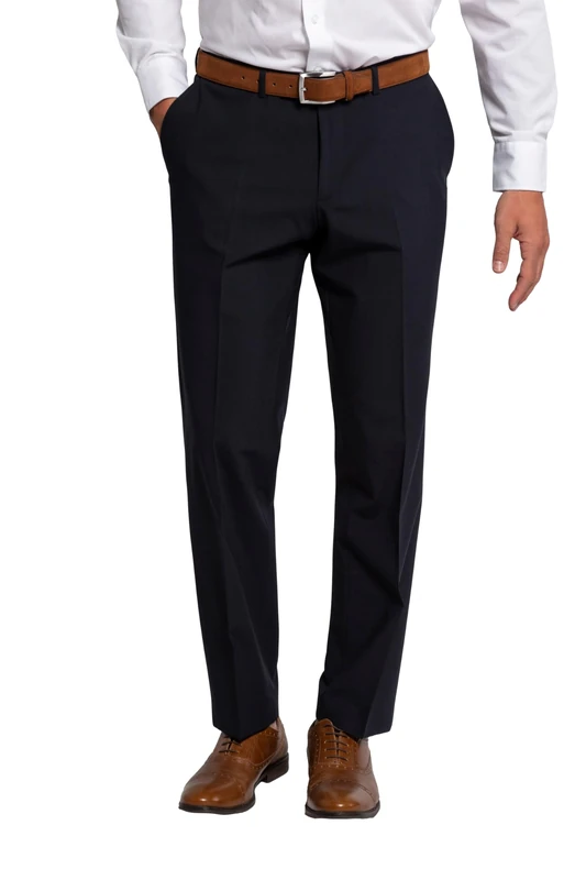 JP 1880 Men's Hose, Business, Flexnamic, Baukasten Zeus, Bis Gr. 72/36 Trousers, Dark Navy, 36 W/32 L