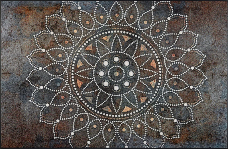 wash+dry Madhana Doormat 115 x 175 cm Colourful Inside and Outdoor Washable