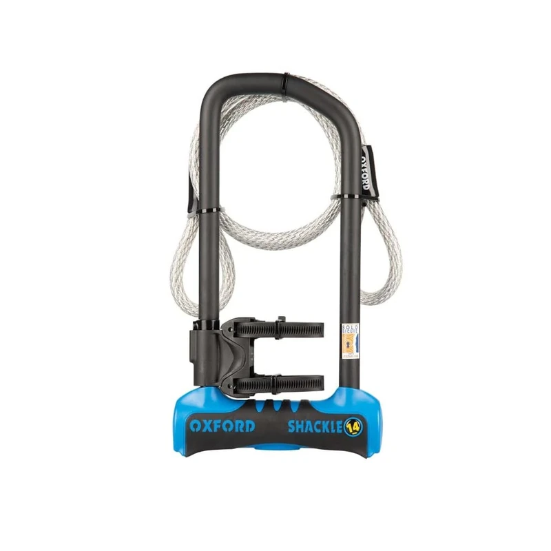 Oxford Shackle14 Pro Duo U-Lock 320mm x 177mm + Cable. Diamond Rated Bicycle and Electric Bike Lock