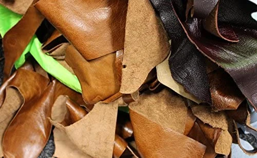 1.7kg Bag of Mixed Quality Scrap Leather Arts & Crafts,Off Cuts,Remnants,Pieces