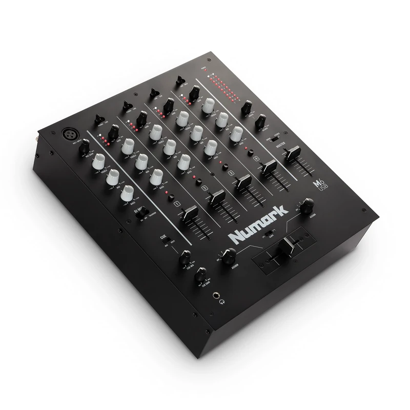 Numark M6 USB 4-Channel DJ Mixer with Built-In Audio Interface and Numark HF175 DJ Headphones
