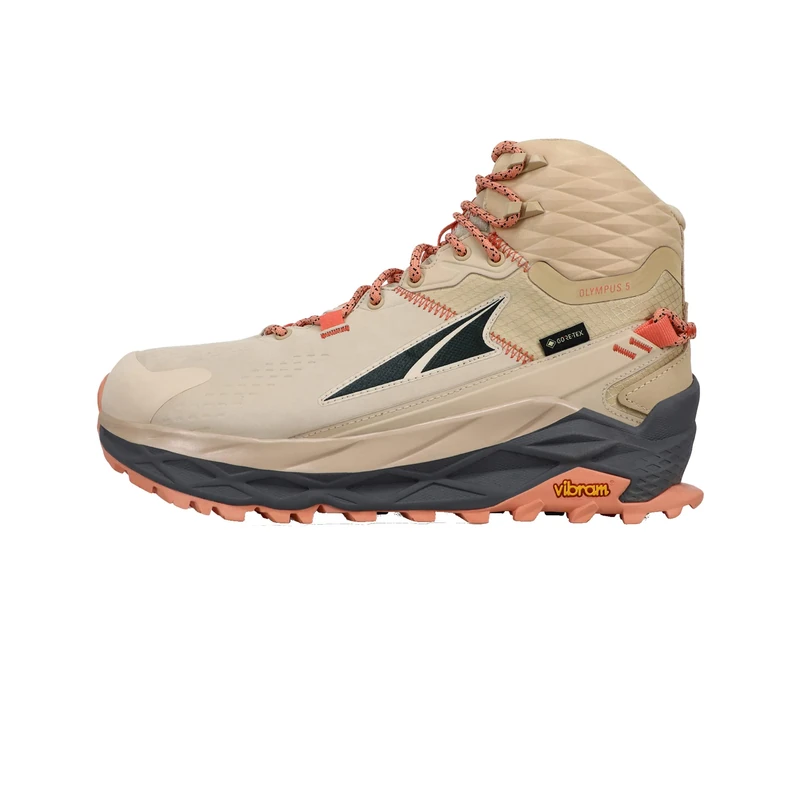 Altra Women's AL0A7R75 Olympus 5 Hike Mid GTX Trail Running Shoe, Sand, 9