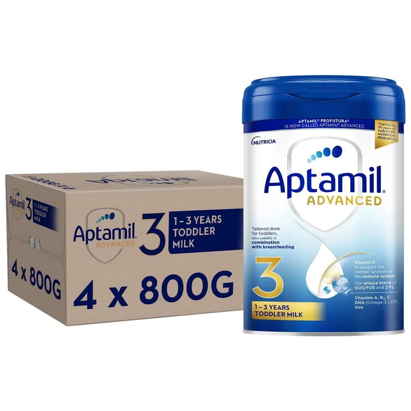 Aptamil Advanced 3 Toddler Milk Powder 800g (Pack of 4)