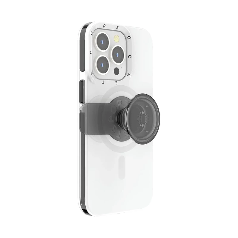 PopSockets iPhone 13 Pro Case with Phone Grip and Slide, Phone Case for iPhone 13 Pro - White