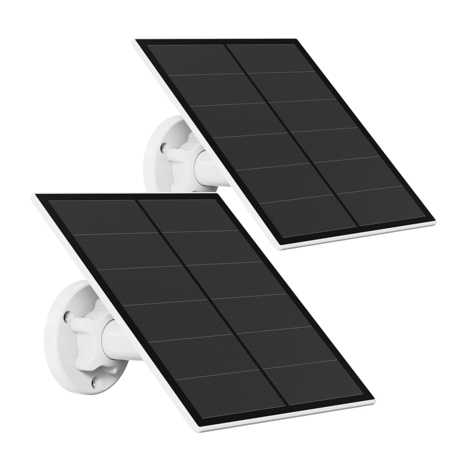Solar Panel for Security Camera, 5W USB Solar Panel Charger for Outdoor Rechargeable Battery Camera, Solar Panels with 9.8ft Cable, IP65 Waterproof, 2 Pack