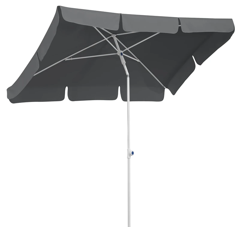 Schneider Ibiza parasol, anthracite, 180 x 120 cm, rectangular, 682-15, steel frame, polyester cover, 2.6 kg - Image 1
