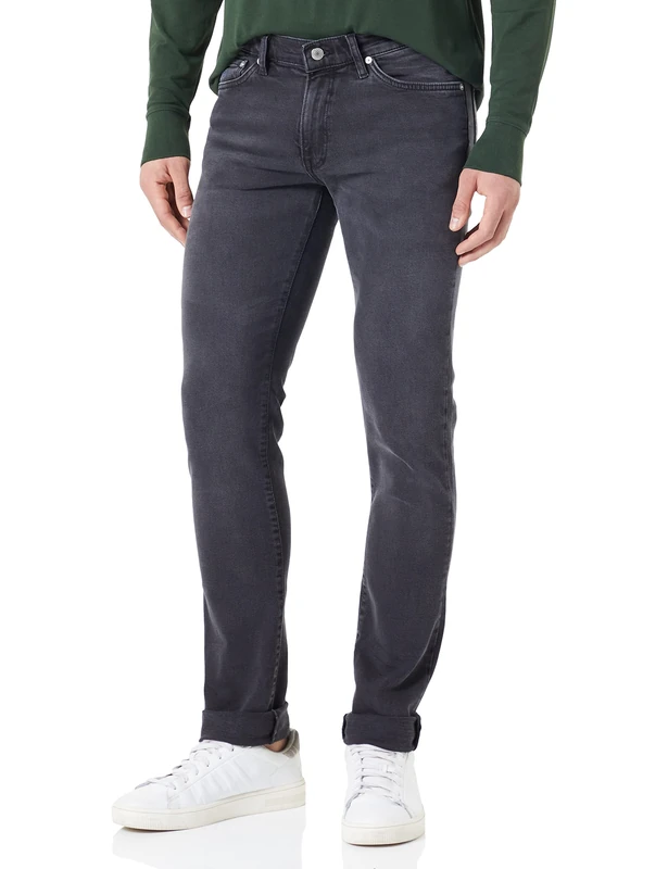 GANT Men's Hayes Jeans Slacks, Black, 29