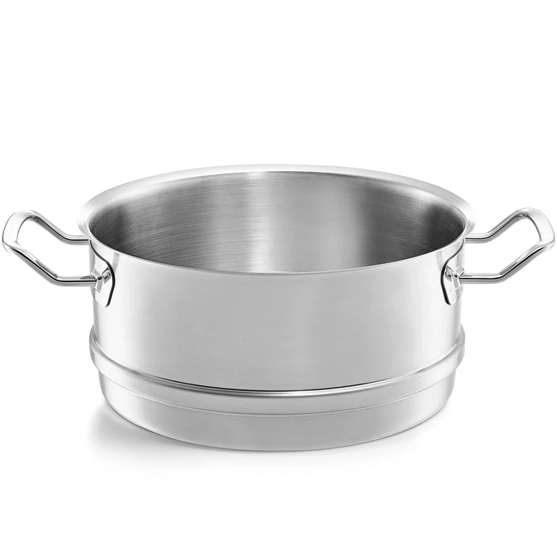 Fissler Original-Profi Collection Stainless Steel Steamer, Diameter 28 cm, Steamer Attachment, Perforated Basket, Induction
