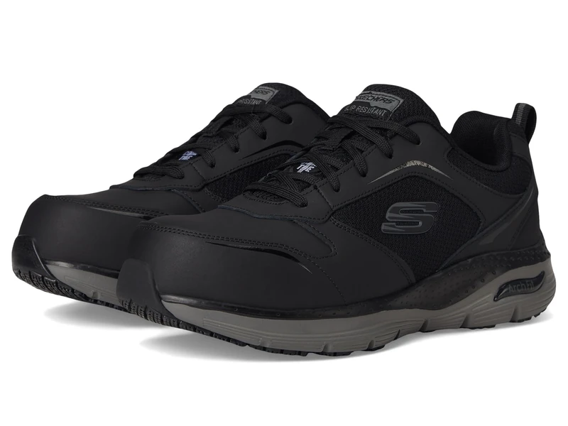 Skechers Arch Fit SR Comp Toe Black/Charcoal 7.5 D (M)