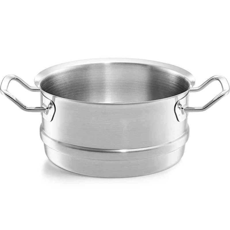 Fissler Original Profi Collection Stainless Steel Steamer Insert Diameter 20 cm Induction Steamer Perforated Induction Steamer Silver