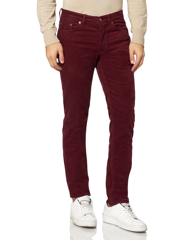 GANT Men's Casual Trousers, Black, 32 W/30 L - Image 1
