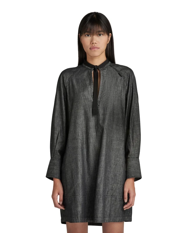 G-Star Women's V-Neck Tunic Dress , Black (jet black D19054-D195-A814), M