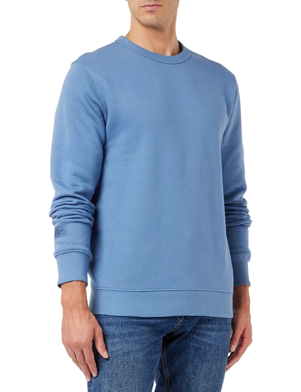 G-Star Men's Logo Tape Sweater, Blue (azul D22016-D174-2182), L
