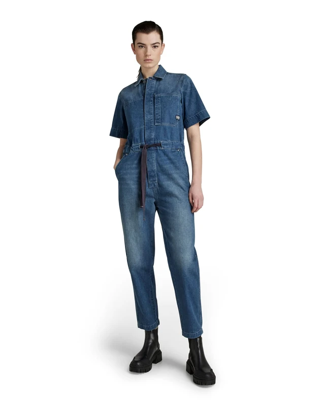 G-Star Women's Army Jumpsuit , Blue (antique faded space blue D21431-C970-D342), S
