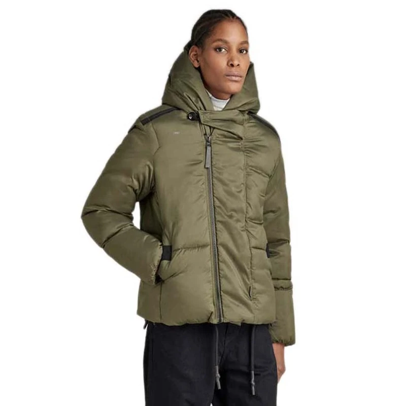 G-Star Women's G - Whistler Short Padded Jacket, Green (shadow olive D22170-D199-B230), XL