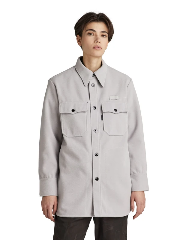 G-Star Women's Boyfriend Overshirt, Grey (cool grey D22178-D200-1295), S
