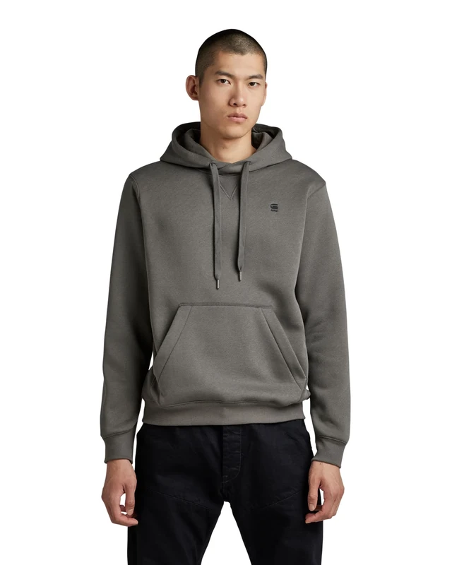 G-Star Men's Premium Core Hooded Sweater, Grey (granite D16121-C235-1468), XS