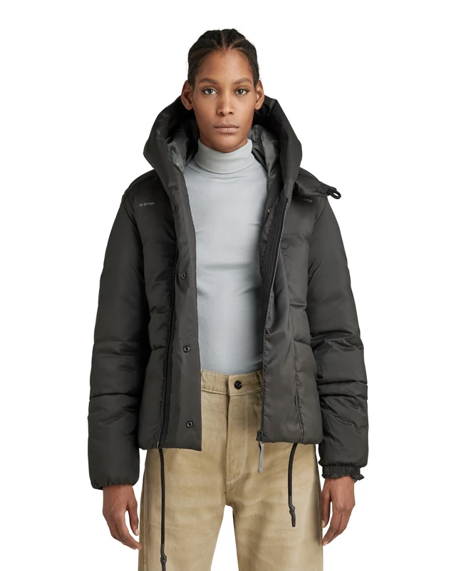 G-Star Women's G - Whistler Short Padded Jacket, Black (dk black D22170-D199-6484), L