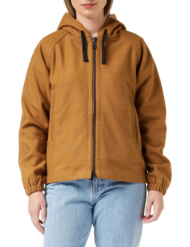 G-Star Women's Wool Hoody Jacket , Brown (oxide ocre D22038-B965-1329), L