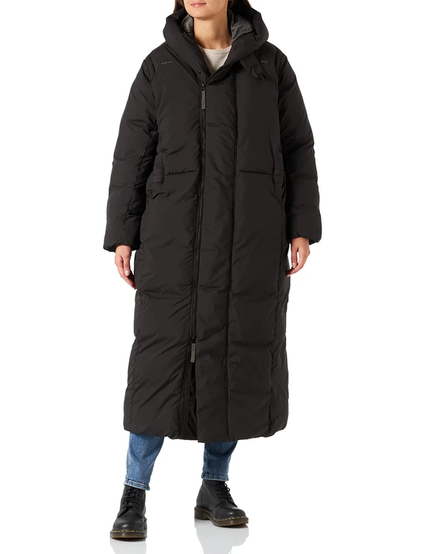 G-Star Women's G - Whistler Padded Extra Long Parka , Black (dk black D22167-D199-6484), M