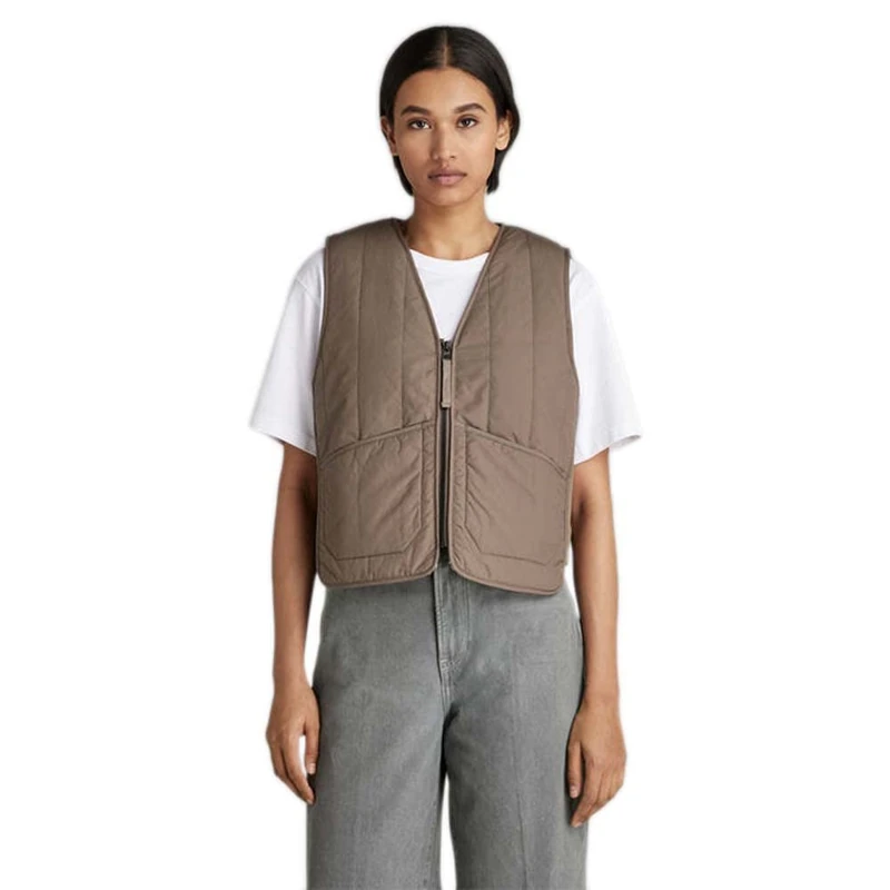 G-Star Women's Vest , Brown (turf D22041-C442-273), XL