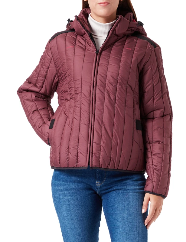 G-Star Women's Meefic Vertical Quilted Jacket, Purple (vineyard wine D22241-B958-D303), M