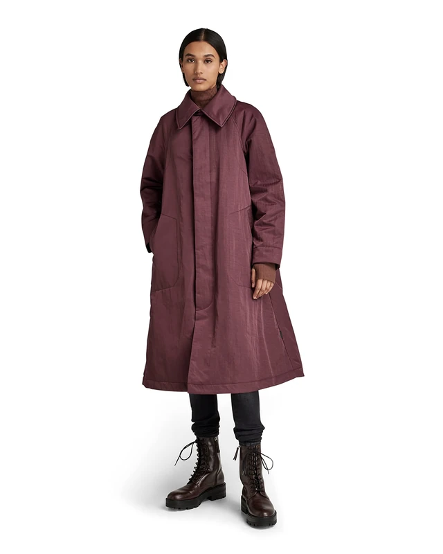 G-Star Women's Trench, Purple (vineyard wine D22028-C899-D303), S