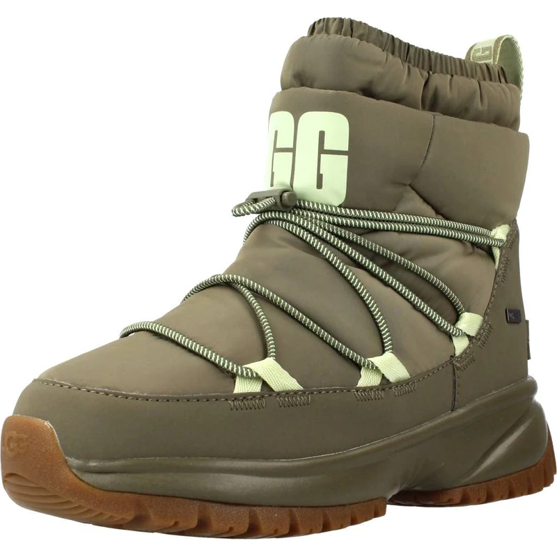 UGG Women's Yose Puffer Mid Boot, Burnt Olive, 4 UK