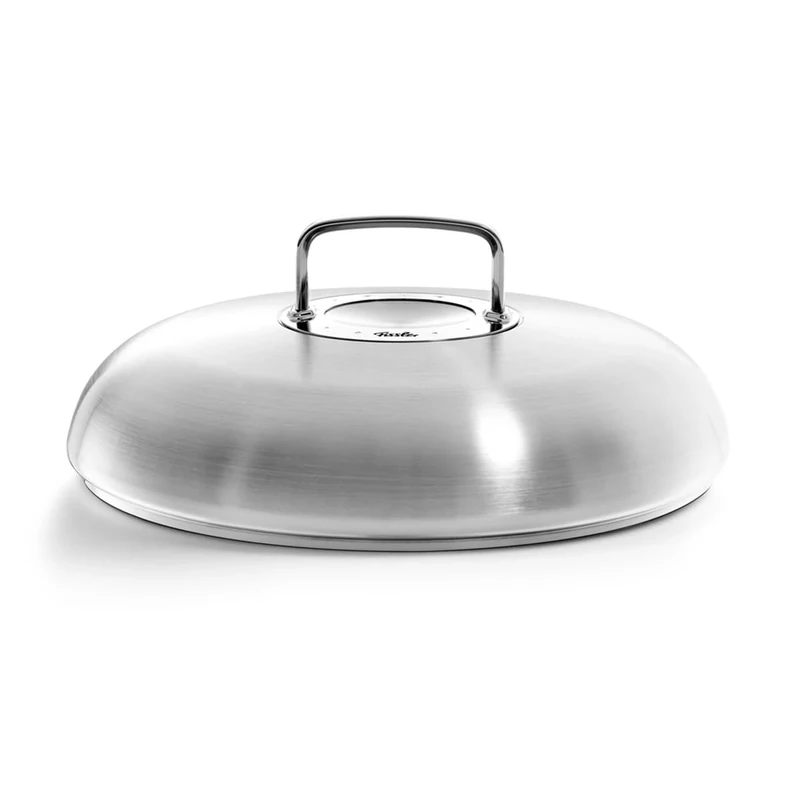 Fissler Profi Collection 084-388-24-200/0 High-Capacity Lid Round (24 cm) for Pots, Pans and Serving Pans Induction Silver