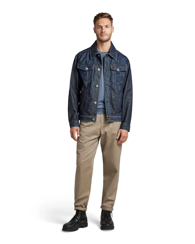 G-Star Men's Flight Combat Jacket, Blue (worn in ocean reef D22066-B988-D348), XL