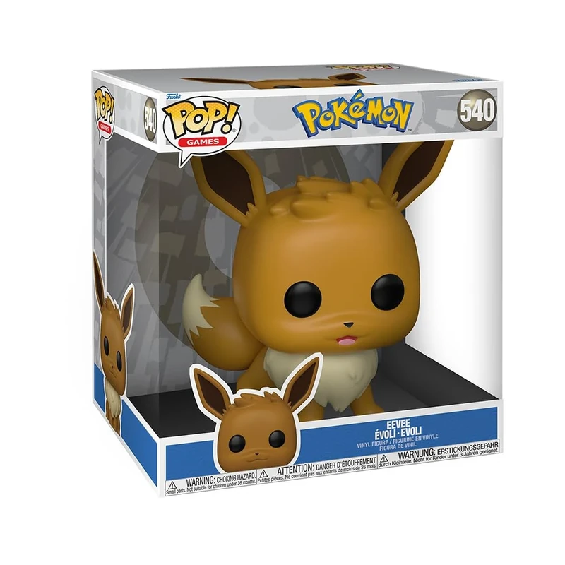 Funko POP! Jumbo: Pokemon - Eevee - Collectable Vinyl Figure - Gift Idea - Official Merchandise - Toys for Kids & Adults - Video Games Fans - Model Figure for Collectors and Display