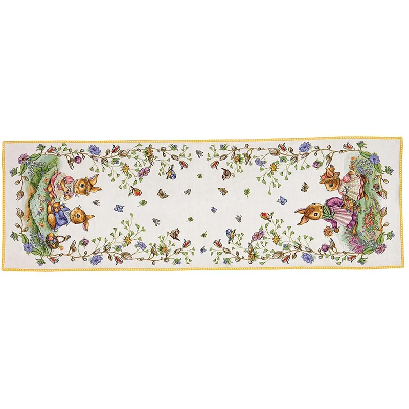 Villeroy & Boch – Spring Fantasy Table Runner, Dining Table, Easter Decorations Home, Easter Gifts for Adults, Cotton