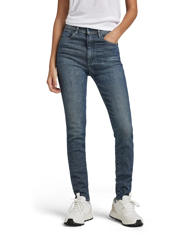 G-Star Women's Kafey Ultra High Skinny Jeans, Blue (faded blues D15578-D106-D135), 25W / 28L