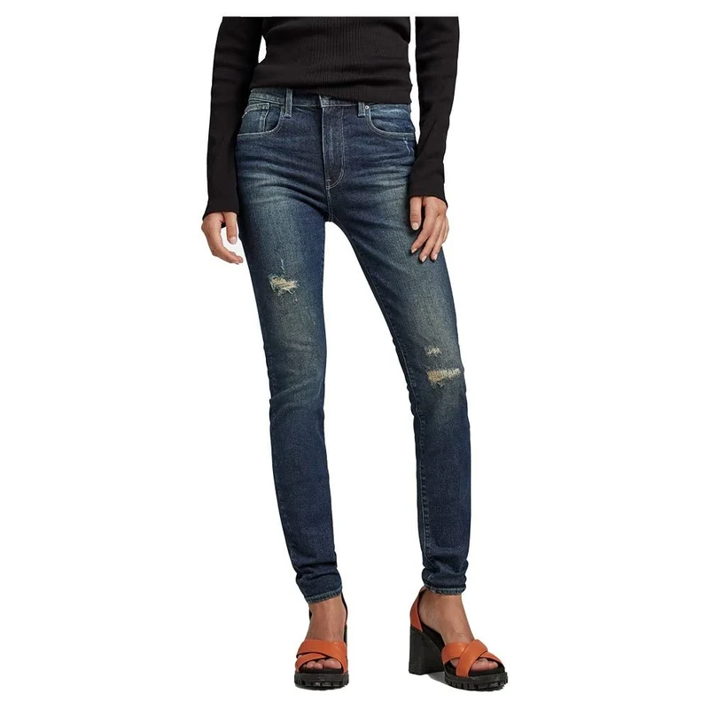 G-Star Women's Lhana Skinny Jeans, Blue (antique forest blue restored D19079-D188-D356), 28W / 34L