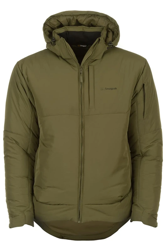 Snugpak | Tomahawk | Cold Weather insulated jacket with insulated hood & scooped back (Olive, Medium)