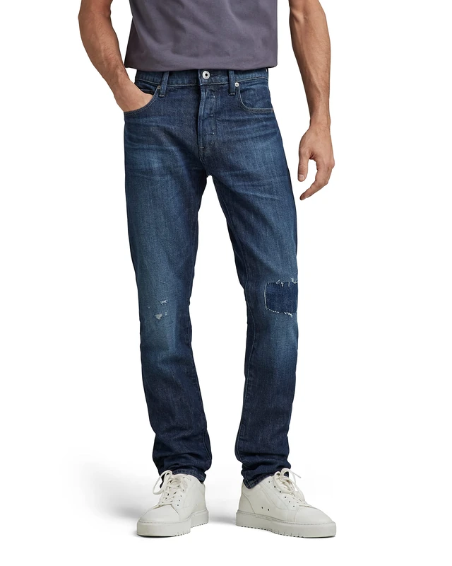 G-Star Men's 3301 Slim style Jeans, Blue (worn in ocean reef restored 51001-B767-D349), 34W / 36L