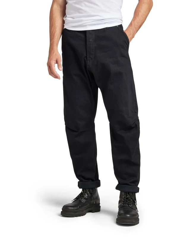 G-Star Men's Grip 3D Relaxed Tapered Jeans, Black (pitch black D19928-D182-A810), 28W / 32L