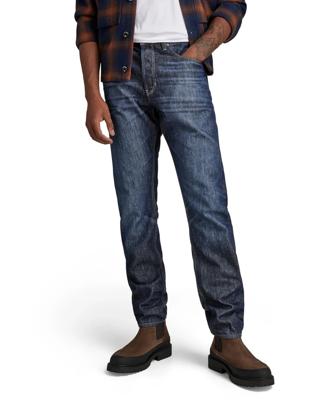 G-Star Men's Triple A Regular Straight Jeans, Blue (worn in pacific D19161-B988-D350), 36W / 36L