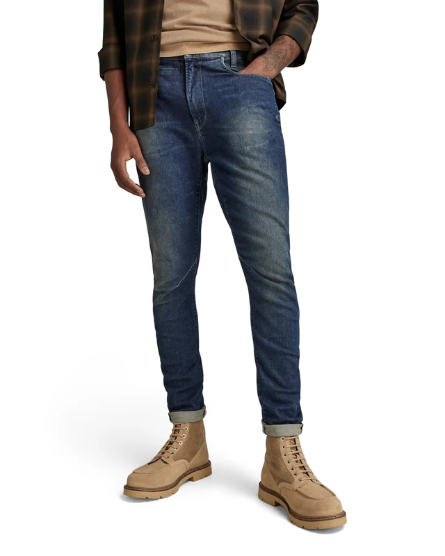 G-Star Men's D-Staq 3D Slim Jeans, Blue (antique forest blue D05385-D188-D355), 32W / 34L