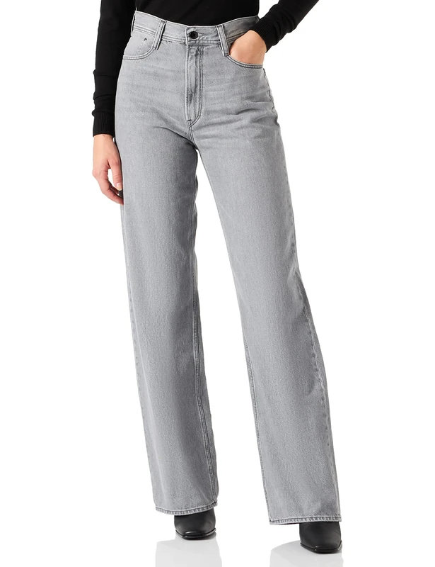 G-Star Women's Stray Ultra High Straight Jeans, Grey (faded grey limestone D22068-D109-D126), 31W / 34L