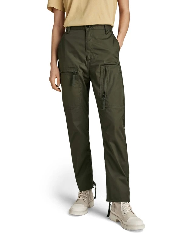G-Star Women's 3D Cargo Boyfriend Pants, Grey (asfalt D22138-A504-995), 30
