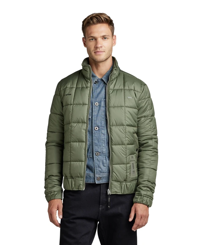 G-Star Men's Meefic Square Quilted Jacket, Green (lt hunter D22714-B958-8165), M