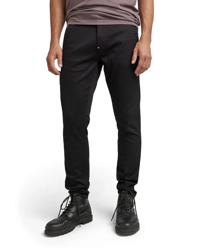 G-Star Men's Skinny Chino 2.0, Black (dk black D21974-C105-6484), 27W / 32L